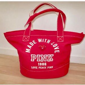 PINK Victoria’s Secret large tote with zipper weekender bag